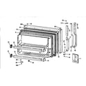 Kenmore 3639651622 freezer door diagram