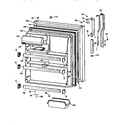 Kenmore 3639651622 fresh food door diagram