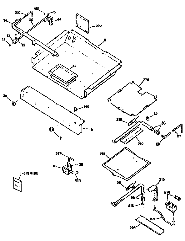 Kenmore 3627555990 burner section diagram