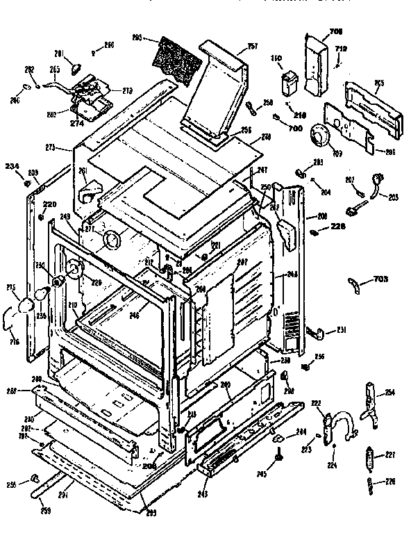 Kenmore 3627555990 cabinet diagram