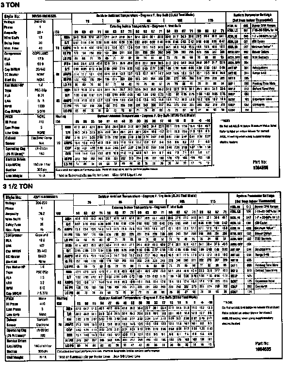 ICP CH9742VKA2 3 and 3.5 ton units diagram