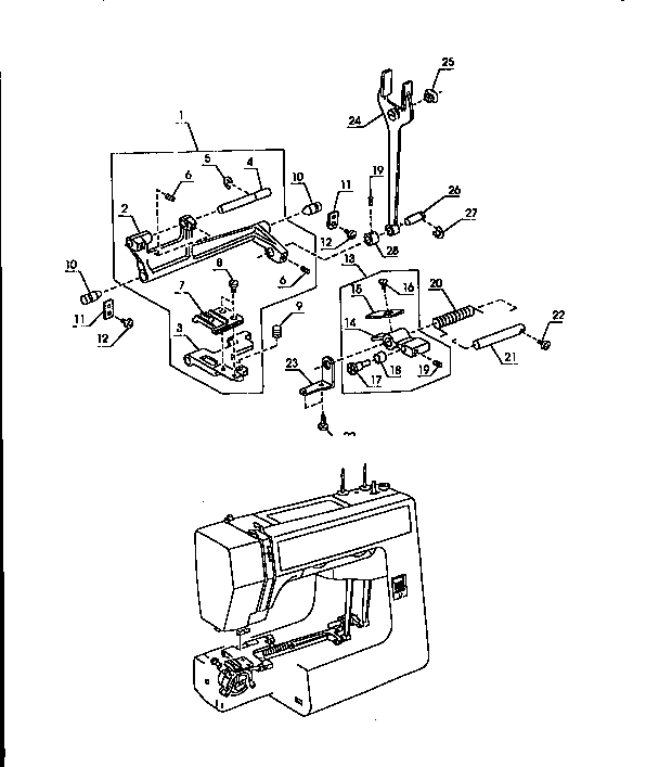 Kenmore 38512514590 feed  assembly diagram