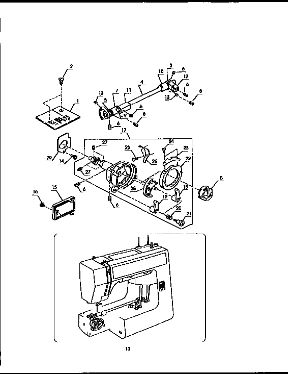 Kenmore 38512514590 shuttle assembly diagram