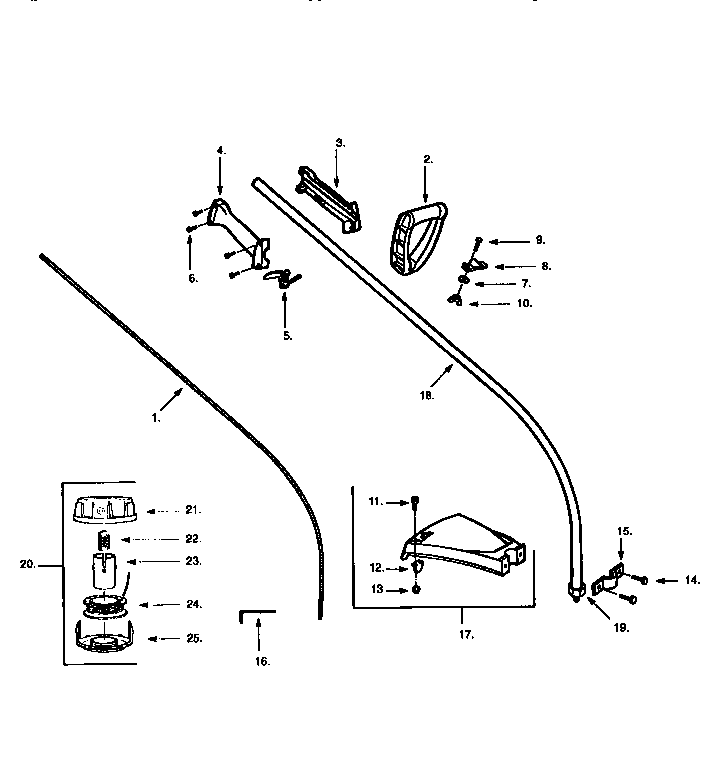 Craftsman 358799211 drive shaft and cutter head diagram