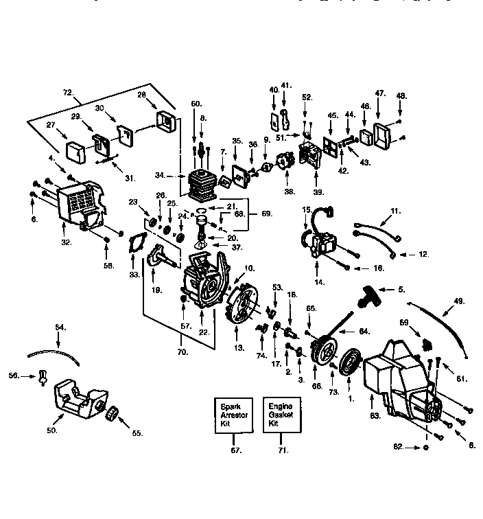 Craftsman 358799211 engine diagram