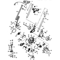 Craftsman 257796422 drive shaft and head assembly diagram