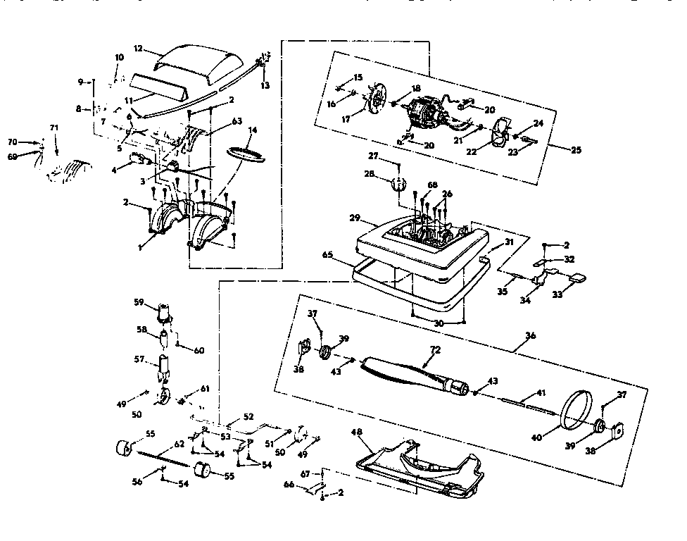Bissell SST-300B unit parts diagram