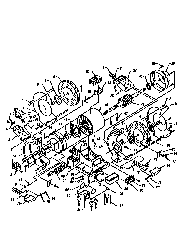 Craftsman 319190631 6 inch bench grinder diagram