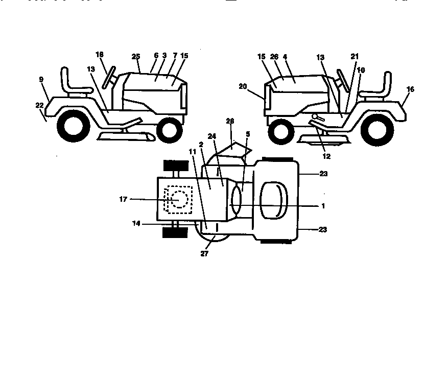 Craftsman 917250781 decals diagram