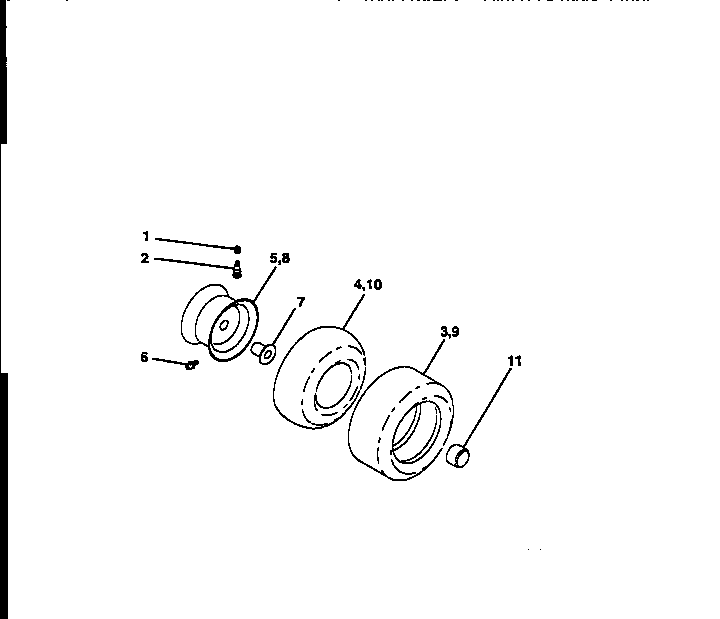 Craftsman 917250781 wheels and tires diagram