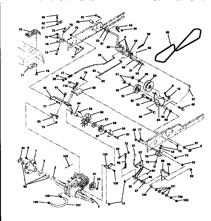Craftsman 917250781 ground drive diagram