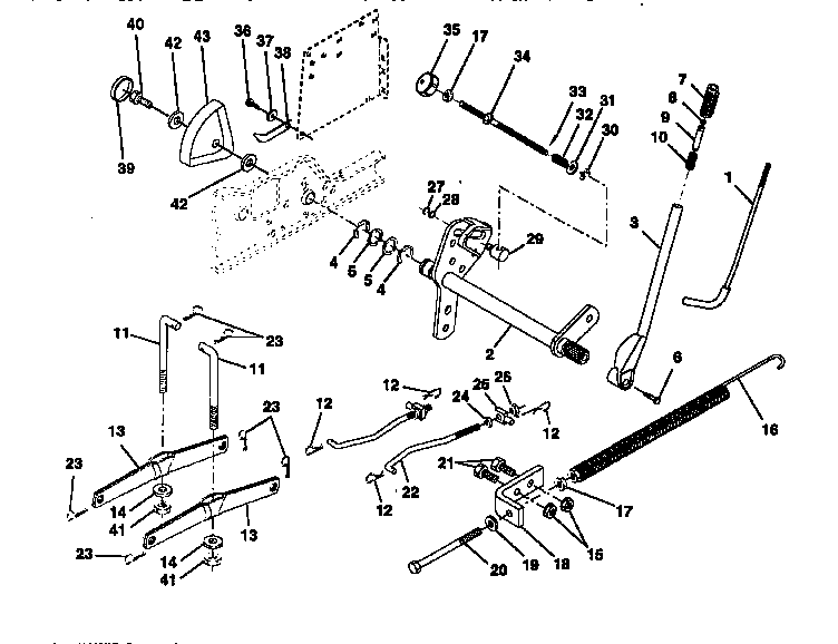 Craftsman 917250781 lift assembly diagram
