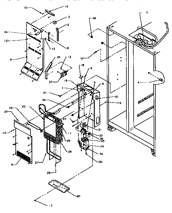 Kenmore 5969555580 evaporator parts diagram