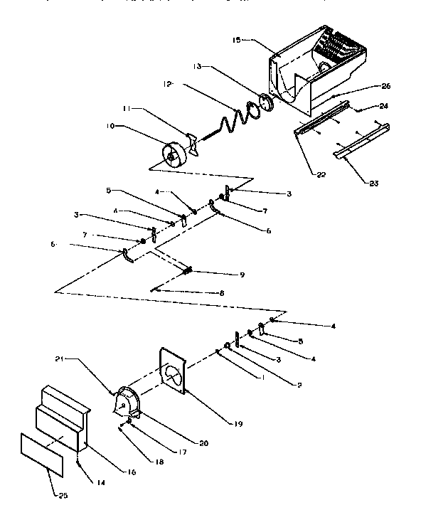 Kenmore 5969555580 crushed ice bucket diagram