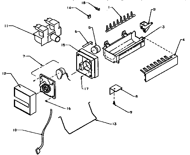 Kenmore 5969555580 ice maker d7824702 diagram