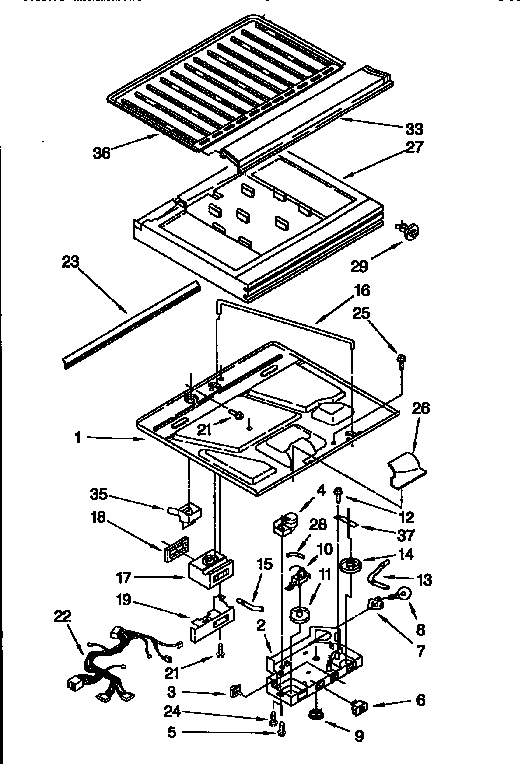 Whirlpool ED25DMXDN00 compartment separator parts diagram