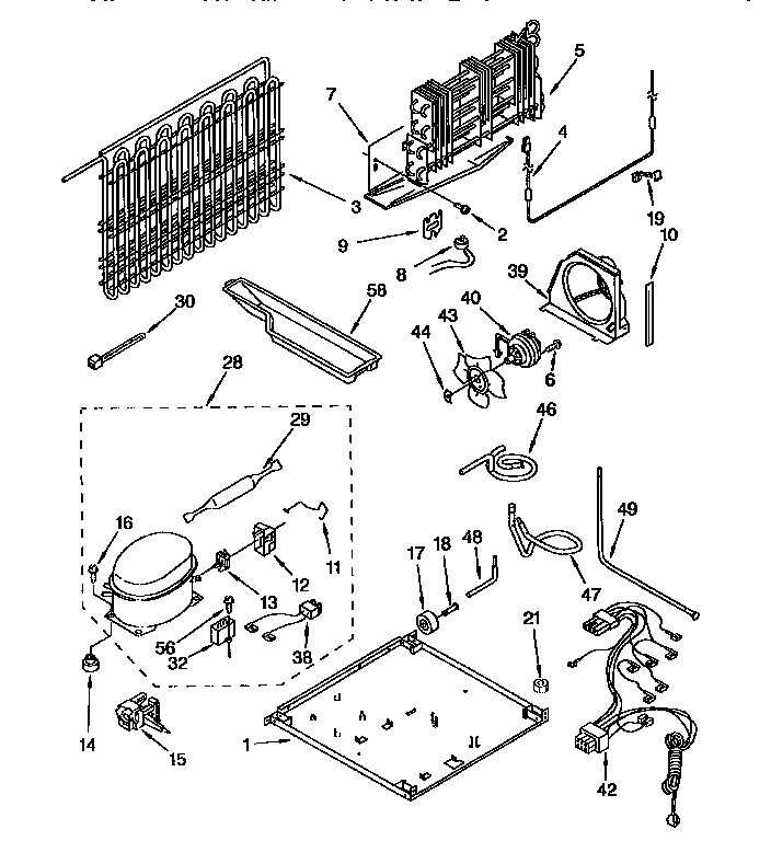 Kenmore 1069658481 unit diagram