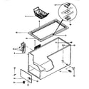 Kenmore 2539135312 cabinet parts diagram