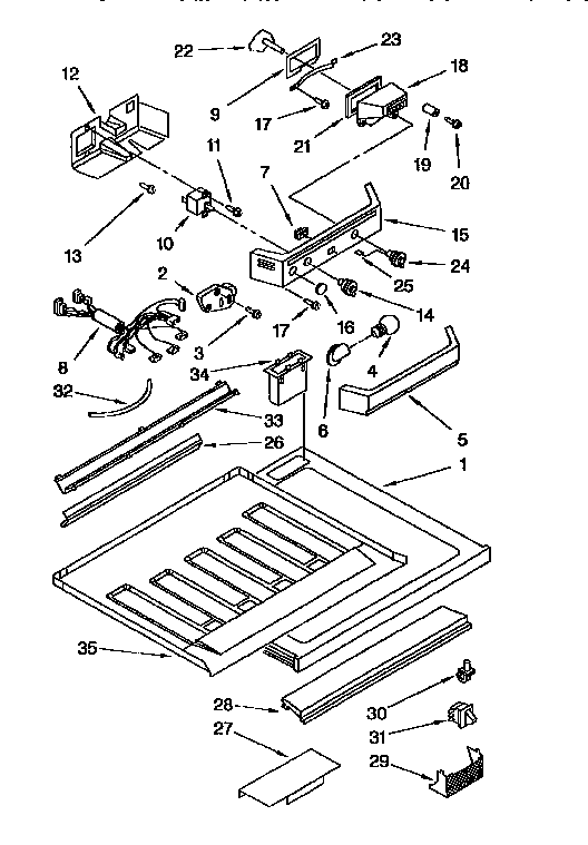 Kenmore 1069751880 compartment separator diagram