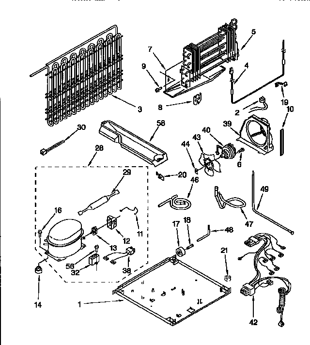 Kenmore 1069750320 unit assembly diagram