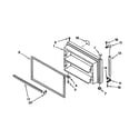 Kenmore 1069750311 freezer door parts diagram