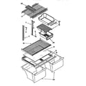 Kenmore 1069750311 shelf parts diagram