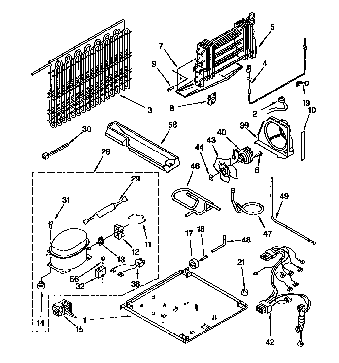 Kenmore 1069650311 unit parts diagram