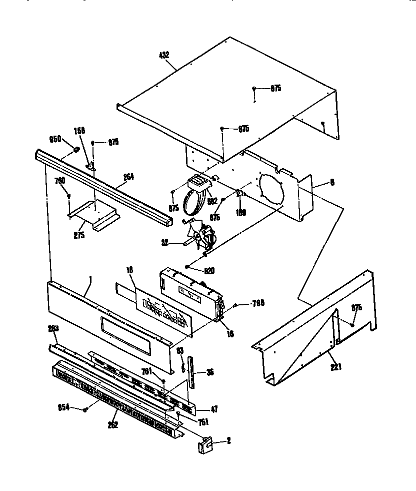 Kenmore 9114842996 control section diagram