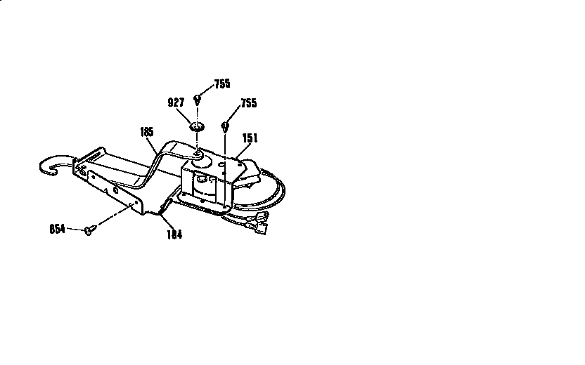 Kenmore 9114842996 door lock section diagram