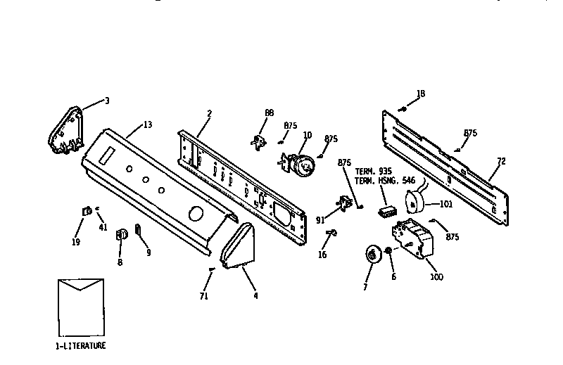 GE WWA8600SCLAA control panel diagram
