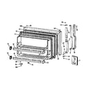 GE TBX18DIXBRWW freezer door diagram