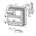 GE TBX18DAXBRAA fresh food door diagram