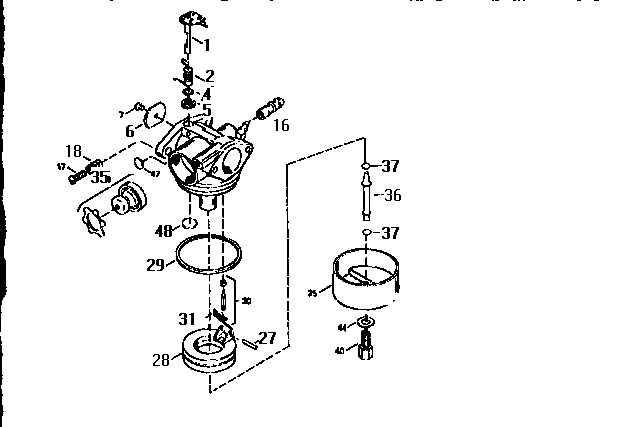 Troybilt 47298 carburetor diagram