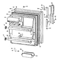GE TBX18DIXERWW fresh food door diagram