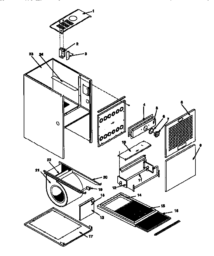 ICP NTN5125BKA1 non-functional replacement parts diagram
