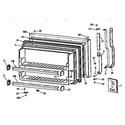 GE TBX18JASARAD freezer door diagram