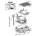 GE TBX18JASARAD shelf parts diagram