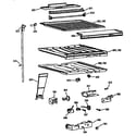 GE TBX18JASARAD compartment separator parts diagram
