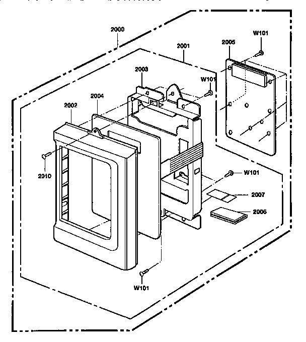 Kenmore 72189952590 controller parts diagram