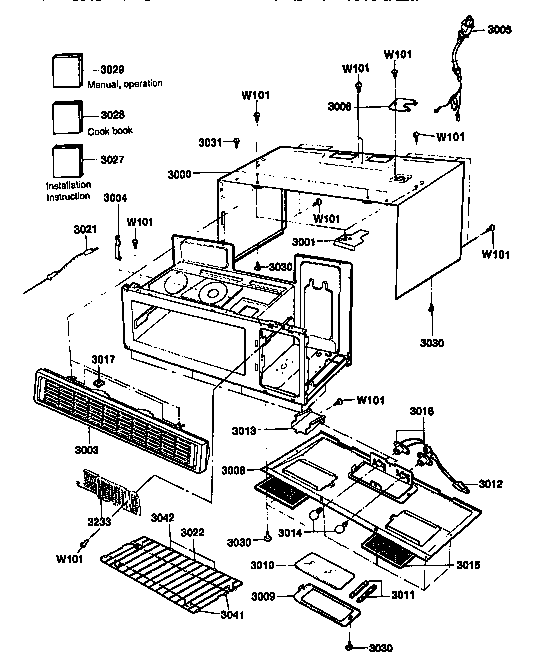 Kenmore 72189952590 oven cavity diagram