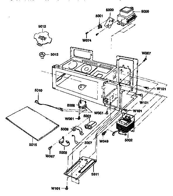 Kenmore 72189952590 interior parts (1) diagram