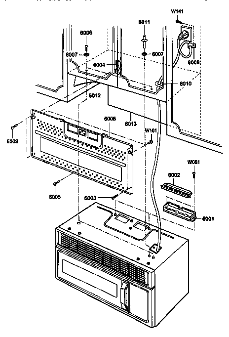Kenmore 72189952590 installation parts diagram