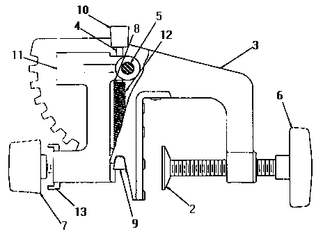 Motorguide GT3000 clamp asm diagram