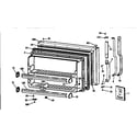 GE TBX21JISRRWH freezer door diagram