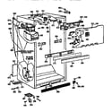 GE TBX21JISRRWH cabinet assembly diagram