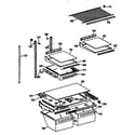 GE TBX21JISRRWH shelf assembly diagram