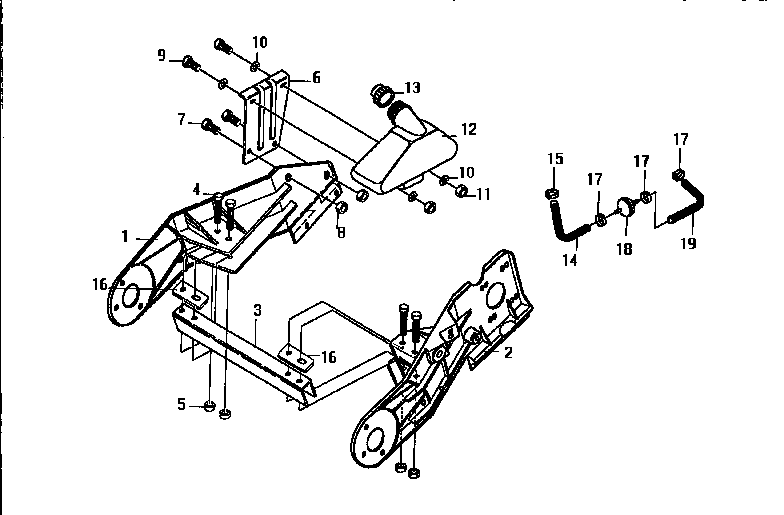 Craftsman 536884560 frame assembly diagram