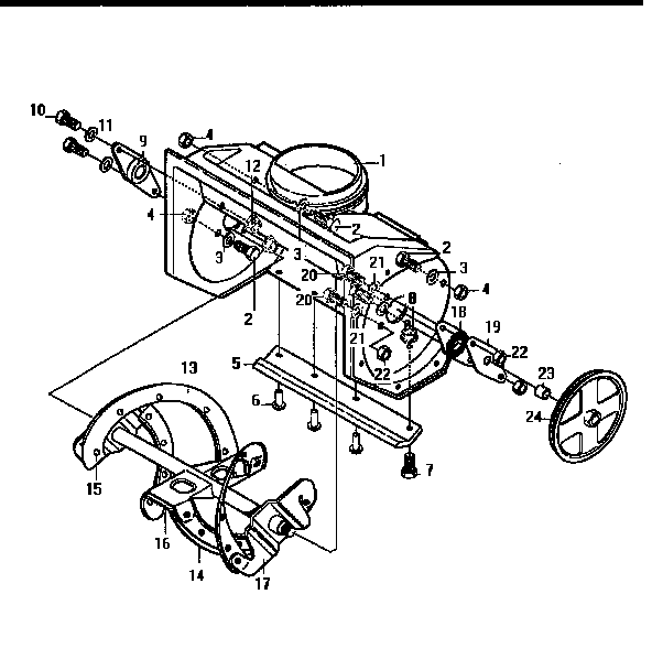 Craftsman 536884560 auger housing diagram