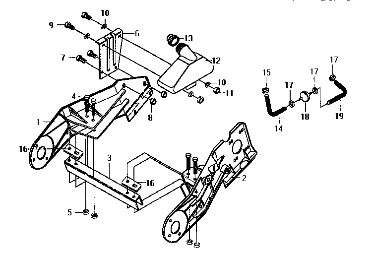 Craftsman 536884580 frame assembly diagram