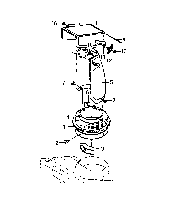 Craftsman 536884580 discharge chute diagram